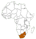 Carte d'Afrique du Sud