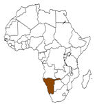 Carte de la Namibie